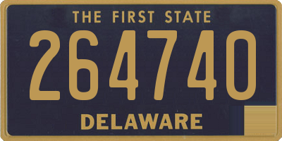 DE license plate 264740