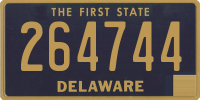 DE license plate 264744