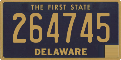 DE license plate 264745