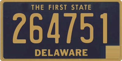 DE license plate 264751