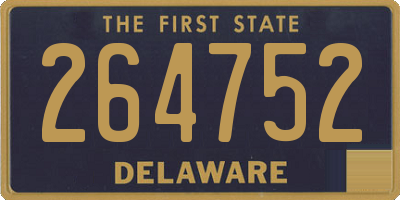 DE license plate 264752