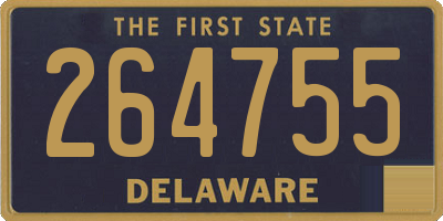 DE license plate 264755
