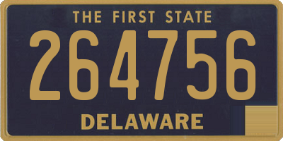 DE license plate 264756