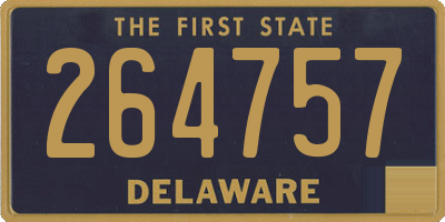 DE license plate 264757