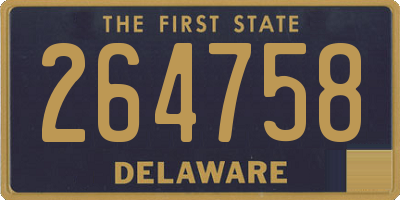 DE license plate 264758