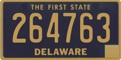 DE license plate 264763