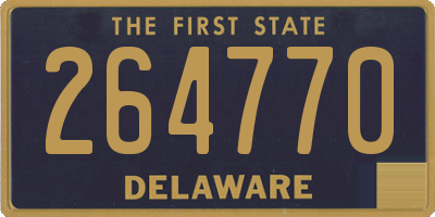 DE license plate 264770