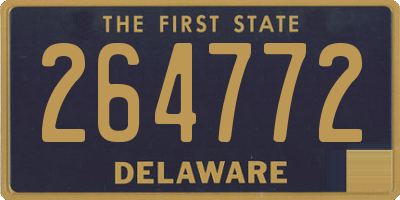 DE license plate 264772