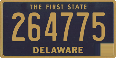 DE license plate 264775
