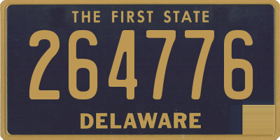 DE license plate 264776