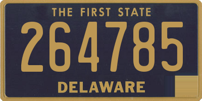 DE license plate 264785