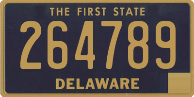 DE license plate 264789