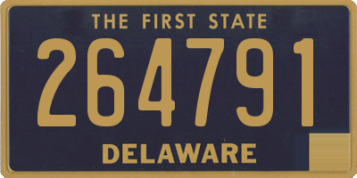 DE license plate 264791