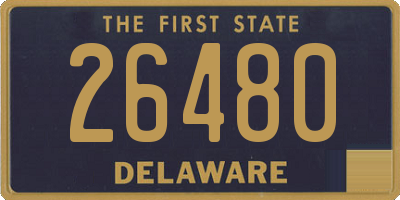 DE license plate 26480
