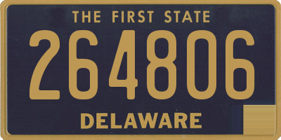 DE license plate 264806