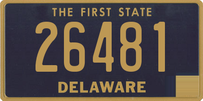 DE license plate 26481