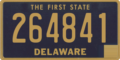 DE license plate 264841