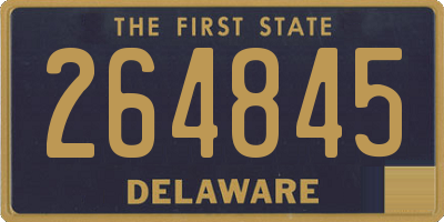 DE license plate 264845
