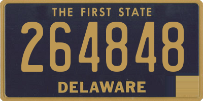 DE license plate 264848