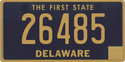 DE license plate 26485