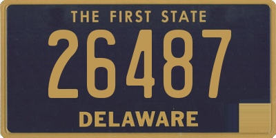 DE license plate 26487