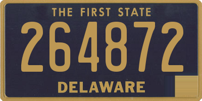 DE license plate 264872