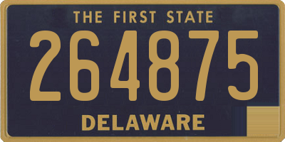 DE license plate 264875