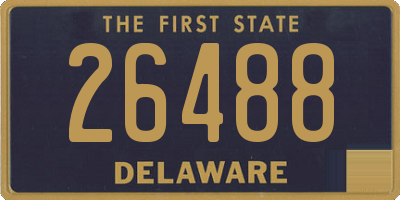 DE license plate 26488