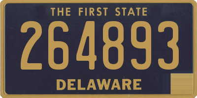DE license plate 264893