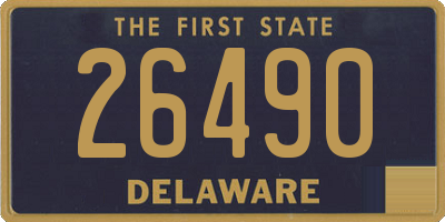 DE license plate 26490