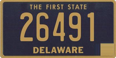 DE license plate 26491