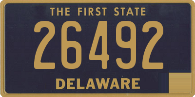 DE license plate 26492