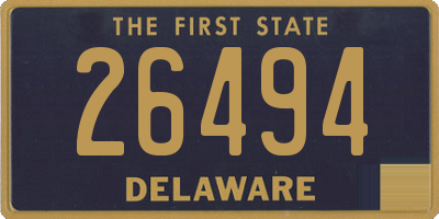 DE license plate 26494