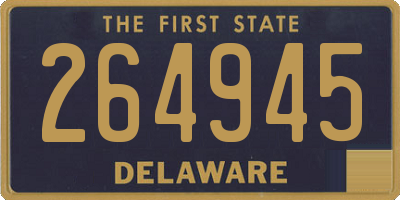 DE license plate 264945