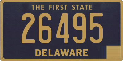 DE license plate 26495