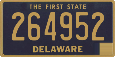 DE license plate 264952
