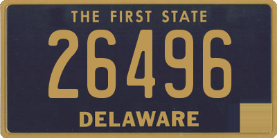 DE license plate 26496