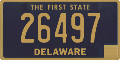 DE license plate 26497