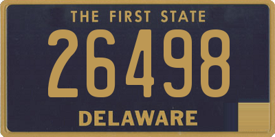 DE license plate 26498