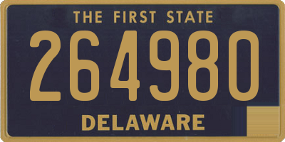DE license plate 264980