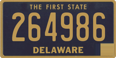 DE license plate 264986