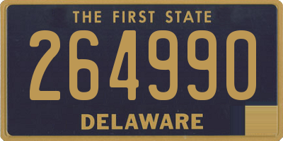 DE license plate 264990