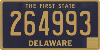 DE license plate 264993