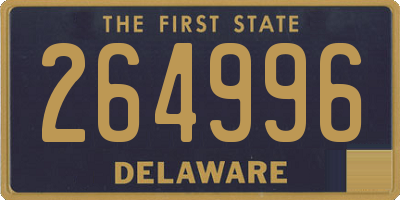 DE license plate 264996
