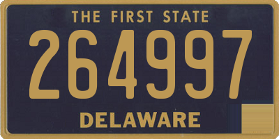 DE license plate 264997