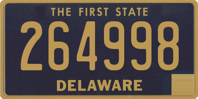 DE license plate 264998