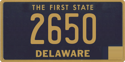 DE license plate 2650