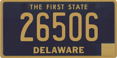 DE license plate 26506