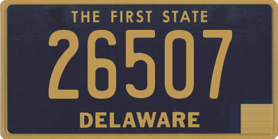 DE license plate 26507