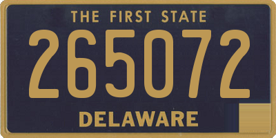DE license plate 265072
